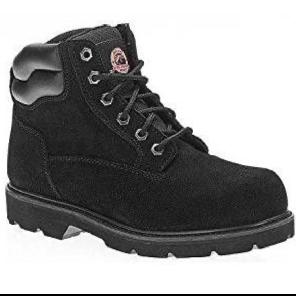 BRAHMA Other - BRAHMA 🥾 BLACK SUEDE LEATHER WORK BOOTS Men’s 12